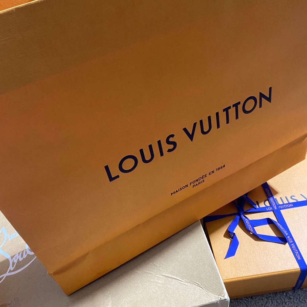 Authentic Louis Vuitton shopping bag